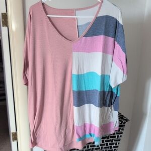 Colorful Striped Women's Top